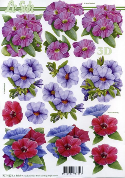 3D Schneidebogen Blumen